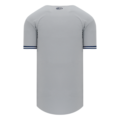 Athletic Knit Full Button Baseball Jersey with Braided Trim (BA5500)